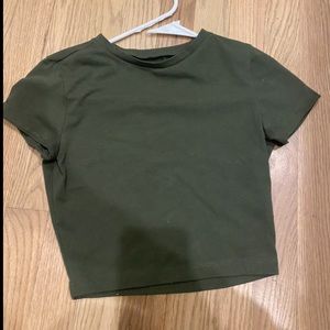 High Neckline Crop Top